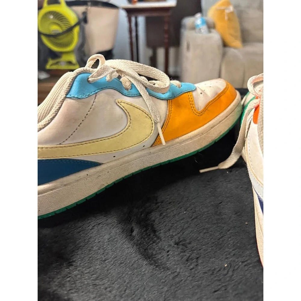 Nike Court Borough Low 2 SE GS Kids Multi-Color Sneakers FQ8373-902 Size 5Y